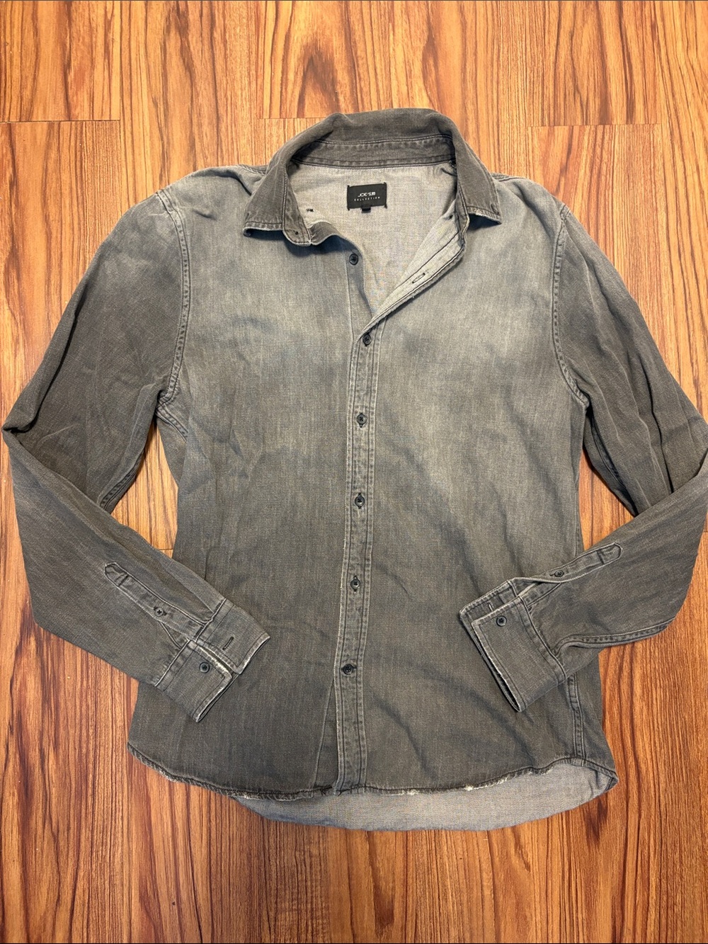 Joe's Jeans Washed Grey Button-Up Shirt